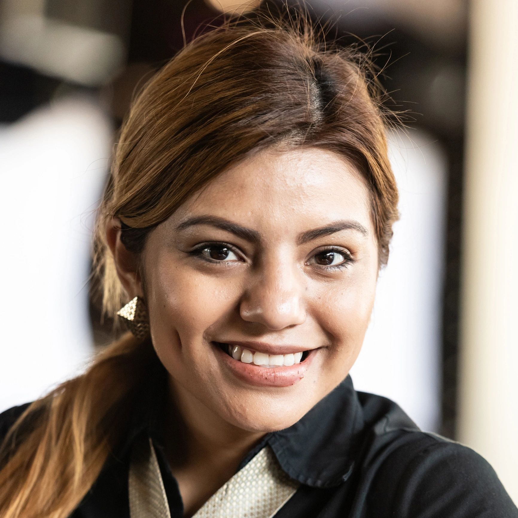 Portrait of a satisfied client